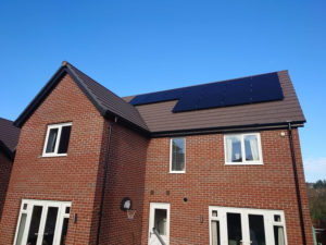 House with solar panels